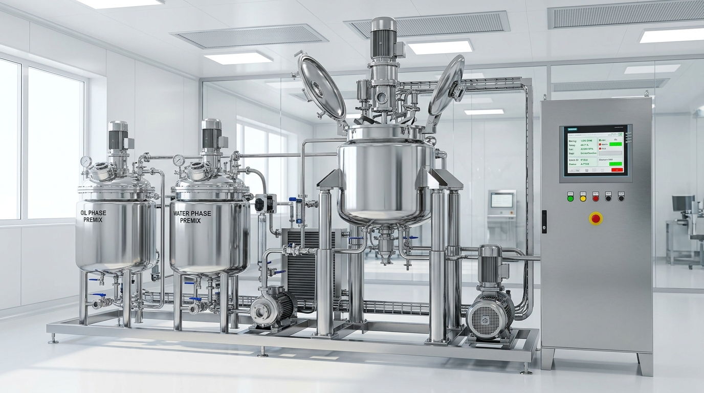 Vacuum Emulsifying Homogenizer Mixer for Creams